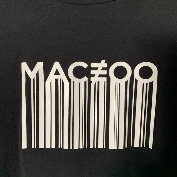 Maceoo black short sleeve spellout logo drip t-shirt - Size XL - Picture 2 of 8